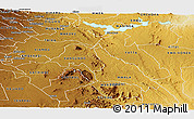 Physical Panoramic Map of MACHAKOS