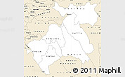 Classic Style Simple Map of MACHAKOS