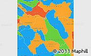 Political Simple Map of MACHAKOS