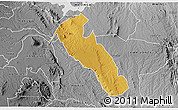 Physical 3D Map of YATTA, desaturated
