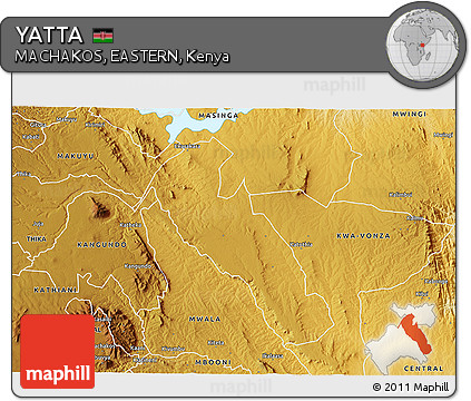 Physical 3D Map of YATTA