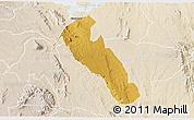 Physical 3D Map of YATTA, lighten