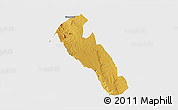 Physical 3D Map of YATTA, single color outside