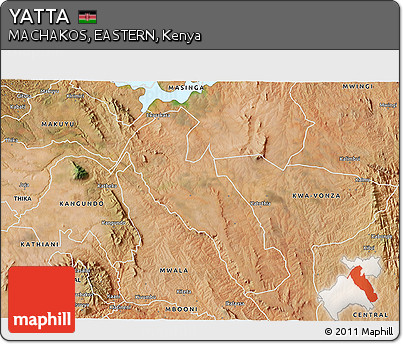 Satellite 3D Map of YATTA