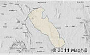 Shaded Relief 3D Map of YATTA, desaturated