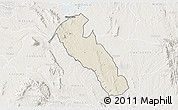 Shaded Relief 3D Map of YATTA, lighten
