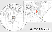 Blank Location Map of YATTA, highlighted grandparent region