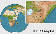 Satellite Location Map of YATTA