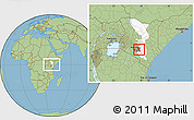 Savanna Style Location Map of YATTA, highlighted parent region, highlighted grandparent region, within the entire country