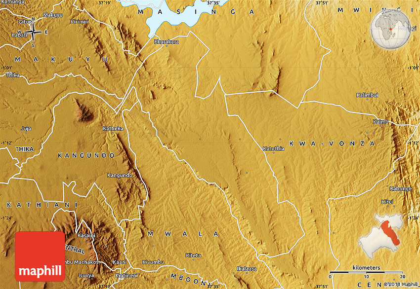 Physical Map of YATTA