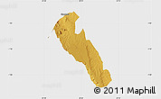 Physical Map of YATTA, single color outside