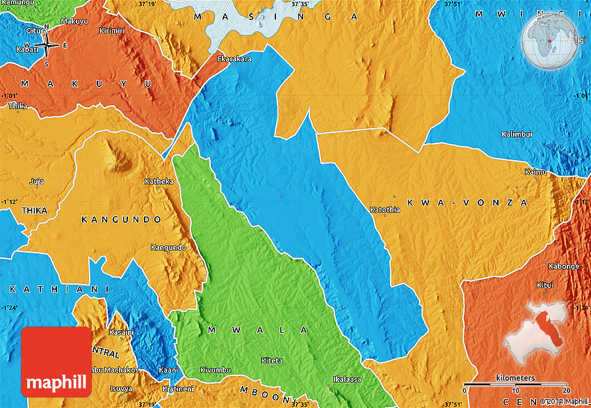 Political Map of YATTA