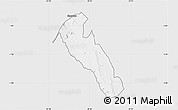 Silver Style Map of YATTA, single color outside