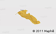 Physical Panoramic Map of YATTA, cropped outside