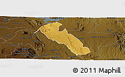 Physical Panoramic Map of YATTA, darken