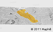 Physical Panoramic Map of YATTA, lighten, desaturated