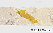 Physical Panoramic Map of YATTA, lighten