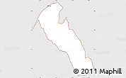 Classic Style Simple Map of YATTA, cropped outside