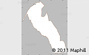 Gray Simple Map of YATTA, cropped outside