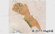 Satellite 3D Map of MAKUENI, lighten