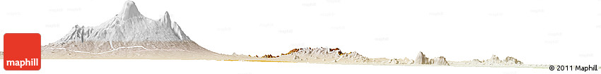 Physical Horizon Map of MAKUENI, lighten