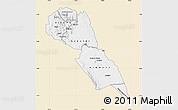 Classic Style Map of MAKUENI, single color outside