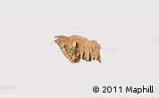 Satellite 3D Map of MBOONI, cropped outside