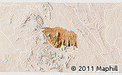 Satellite 3D Map of MBOONI, lighten