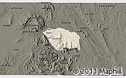 Shaded Relief 3D Map of MBOONI, darken