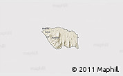 Shaded Relief 3D Map of MBOONI, single color outside