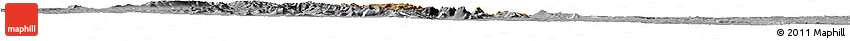 Satellite Horizon Map of MBOONI, desaturated