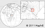 Blank Location Map of MBOONI