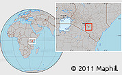 Gray Location Map of MBOONI