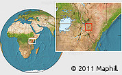 Satellite Location Map of MBOONI
