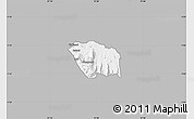 Gray Map of MBOONI, single color outside
