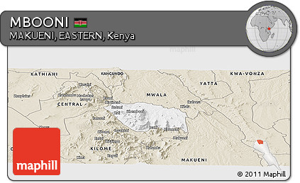 Classic Style Panoramic Map of MBOONI