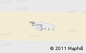 Classic Style Panoramic Map of MBOONI, single color outside
