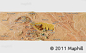 Physical Panoramic Map of MBOONI, satellite outside