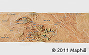 Satellite Panoramic Map of MBOONI