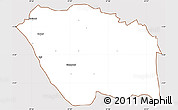 Classic Style Simple Map of MBOONI, cropped outside