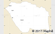 Classic Style Simple Map of MBOONI, single color outside