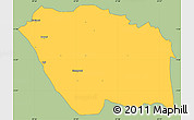 Savanna Style Simple Map of MBOONI, single color outside