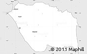 Silver Style Simple Map of MBOONI