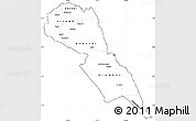Blank Simple Map of MAKUENI, cropped outside