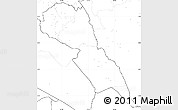 Blank Simple Map of MAKUENI, no labels