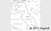 Blank Simple Map of MAKUENI