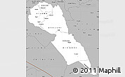 Gray Simple Map of MAKUENI