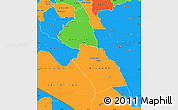 Political Simple Map of MAKUENI