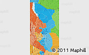 Political Shades Map of EASTERN