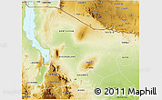 Physical 3D Map of MARSABIT